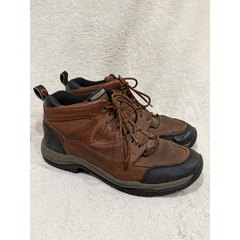 Ariat‎ Terrain Mens 9.5 D Brown Leather Hiking Work Boots 10002190
